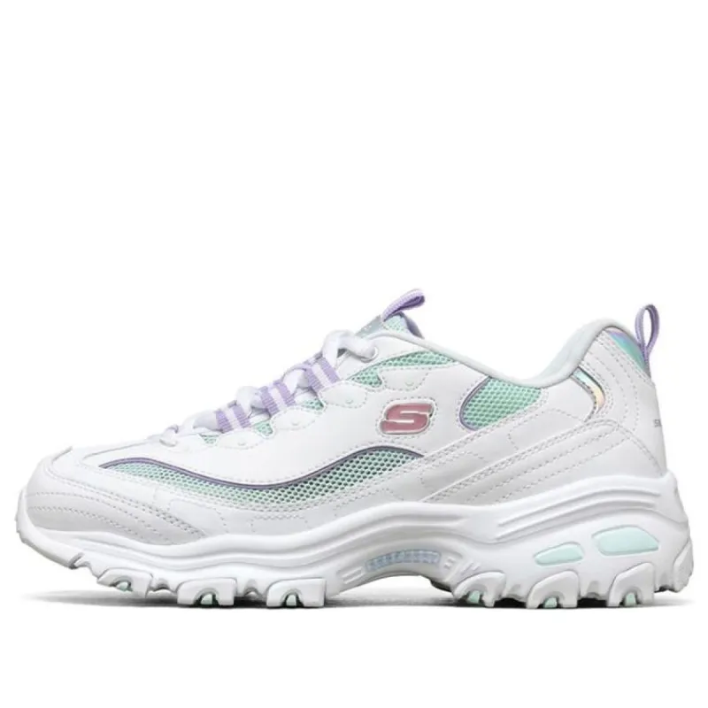 (WMNS) Skechers D'Lites 1.0 'White Light Green' 66666295-WAQ sold by KicksCrew