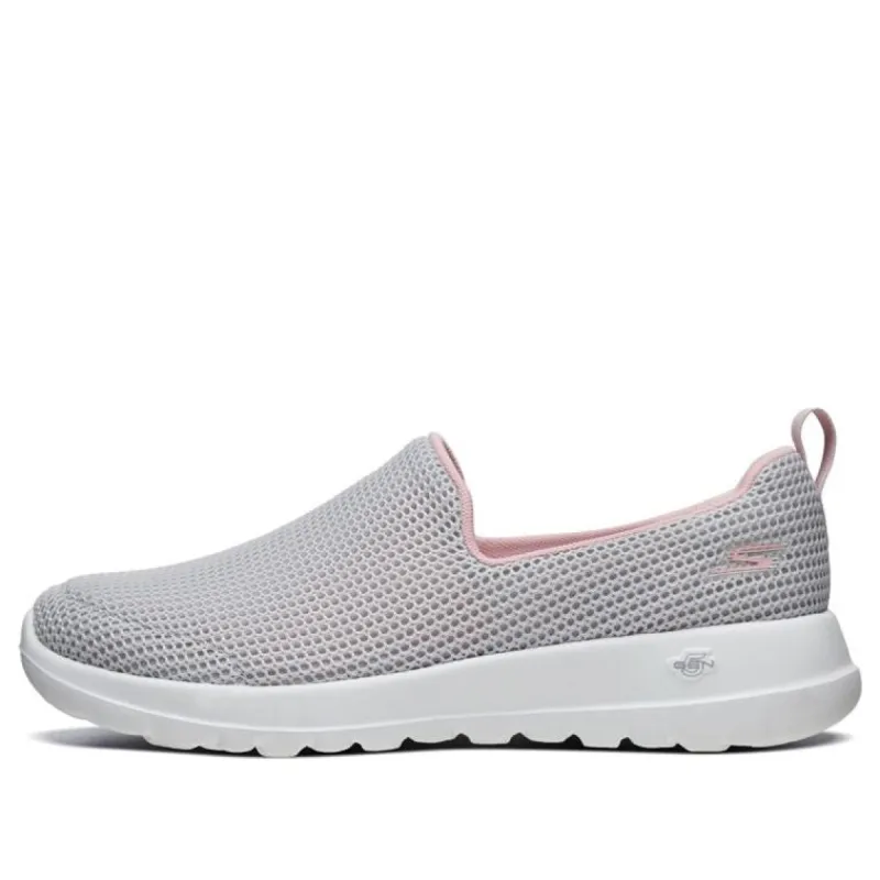 (WMNS) Skechers GO WALK 'Light Gray Pinkred' 15637-LGPK sold by KicksCrew