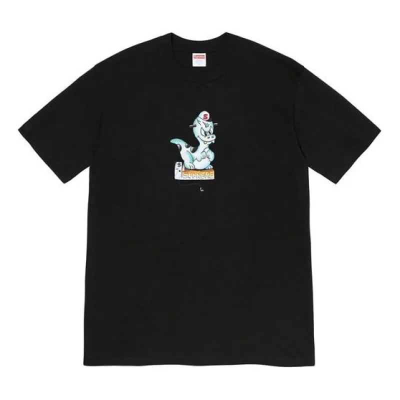 Supreme SS20 Small Dragon Logo Alphabet Printing Short Sleeve Unisex 'Wine Red  Black' SUP-SS20-560 sold by KicksCrew