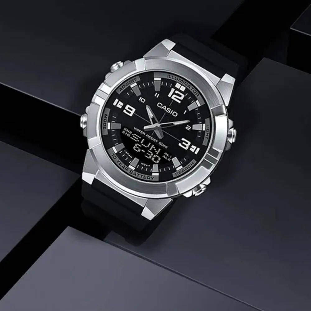 CASIO Quartz Waterproof Sports Mens Analog/Digital Combo AMW-870-1A sold by KicksCrew product image thumbnail 5