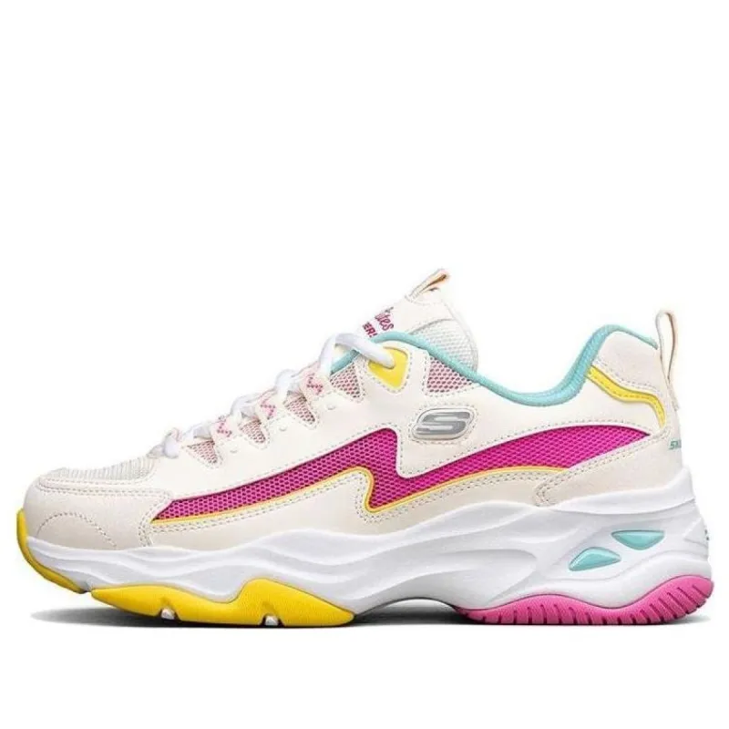 (WMNS) Skechers D'Lites 4.0 Low Running Shoes Pink/White/Yellow 896024-NTMT sold by KicksCrew