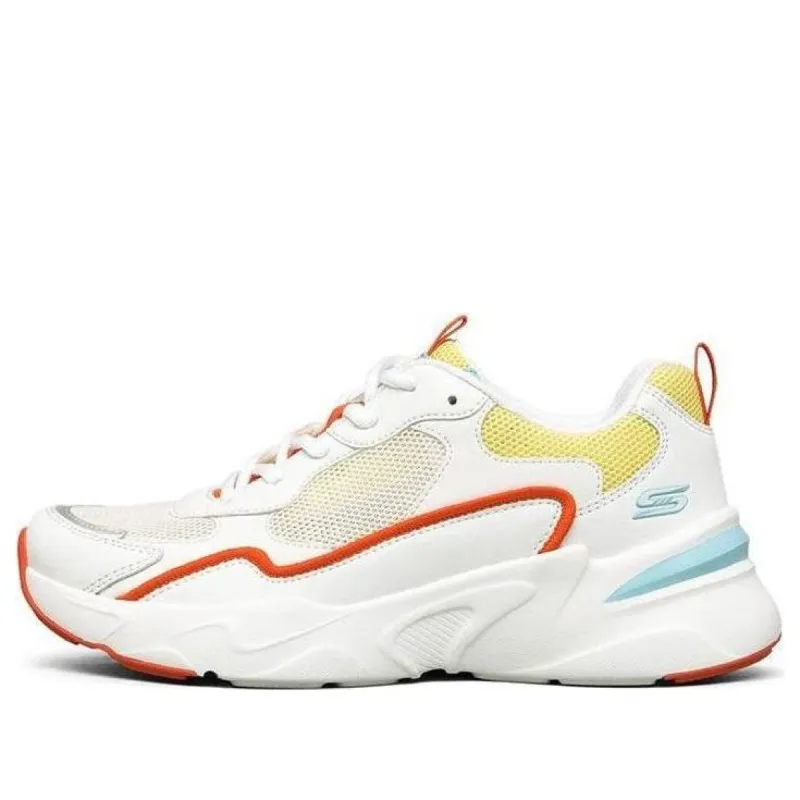 (WMNS) Skechers Bob's Bamina White/Yellow 117043-WOR sold by KicksCrew