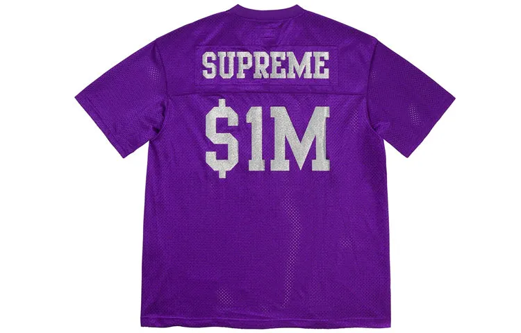 Supreme SS20 Week 13 Glitter Football Top Tee 'Red White Yellow' SUP-SS20-658 sold by KicksCrew product image thumbnail 2