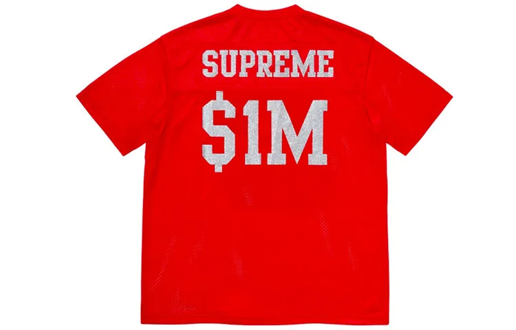 Supreme SS20 Week 13 Glitter Football Top Tee 'Red White Yellow' SUP-SS20-658 sold by KicksCrew product image thumbnail 3