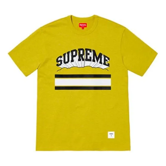 Supreme SS19 Cloud Arc Tee HealtherSulfur Logo Tee SUP-SS19-326S sold by KicksCrew