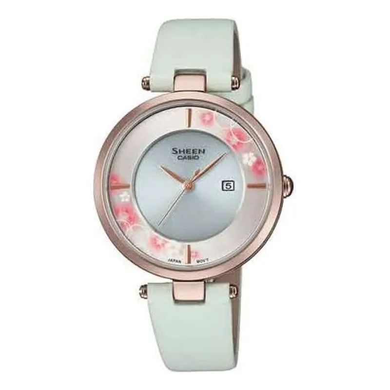 CASIO SHEEN Quartz Waterproof Sapphire Crystal Solar Powered Analog SHS-C110CGL-7AUPFH sold by KicksCrew