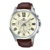 CASIO EDIFICE Men'ses White/Brown Mens Analog EFV-500L-7A sold by KicksCrew