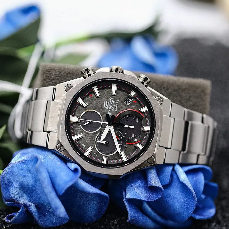 CASIO EDIFICE Solar Powered Sapphire Crystal Stainless Steel Strap Quartz Waterproof Mens Analog EQB-1100YDC-1AJF sold by KicksCrew product image thumbnail 3