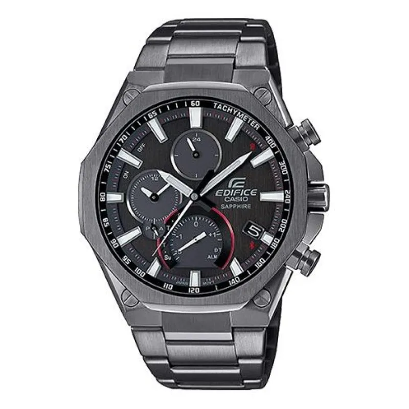 CASIO EDIFICE Solar Powered Sapphire Crystal Stainless Steel Strap Quartz Waterproof Mens  Analog EQB-1100YDC-1AJF sold by KicksCrew