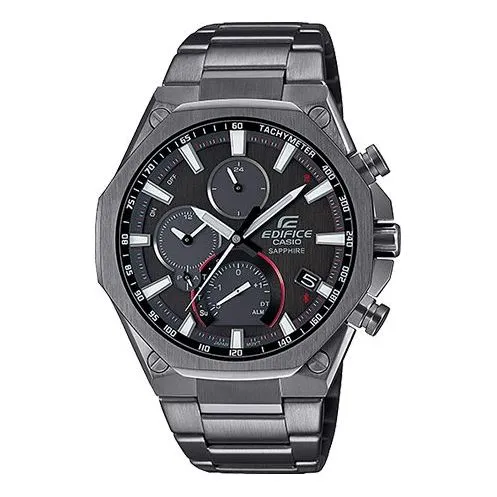 CASIO EDIFICE Solar Powered Sapphire Crystal Stainless Steel Strap Quartz Waterproof Mens Analog EQB-1100YDC-1AJF sold by KicksCrew