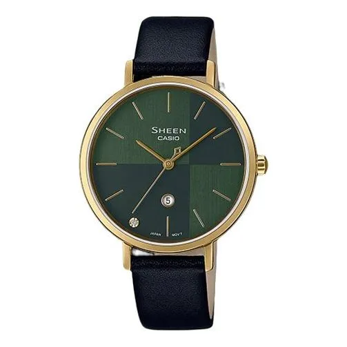 Casio Sheen Sapphire Crystal Analog Watch 'Green Gold' SHE-4547GL-3A sold by KicksCrew