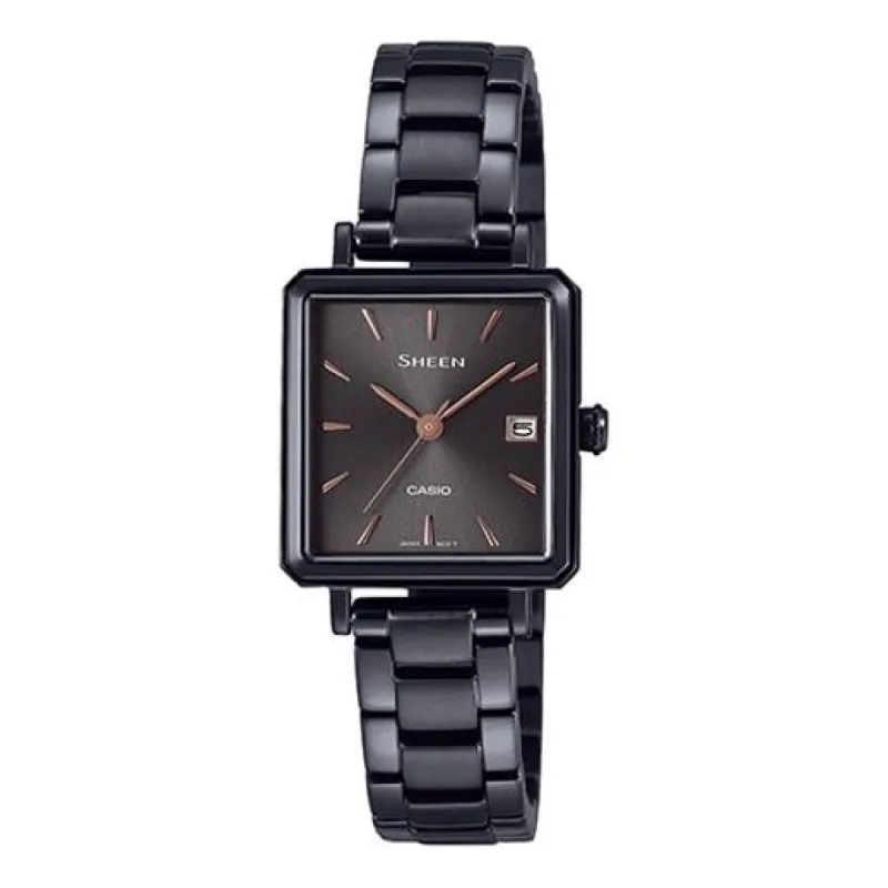 CASIO Quartz Waterproof Sapphire Crystal SHEEN Analog SHE-4537BD-1AUPR sold by KicksCrew