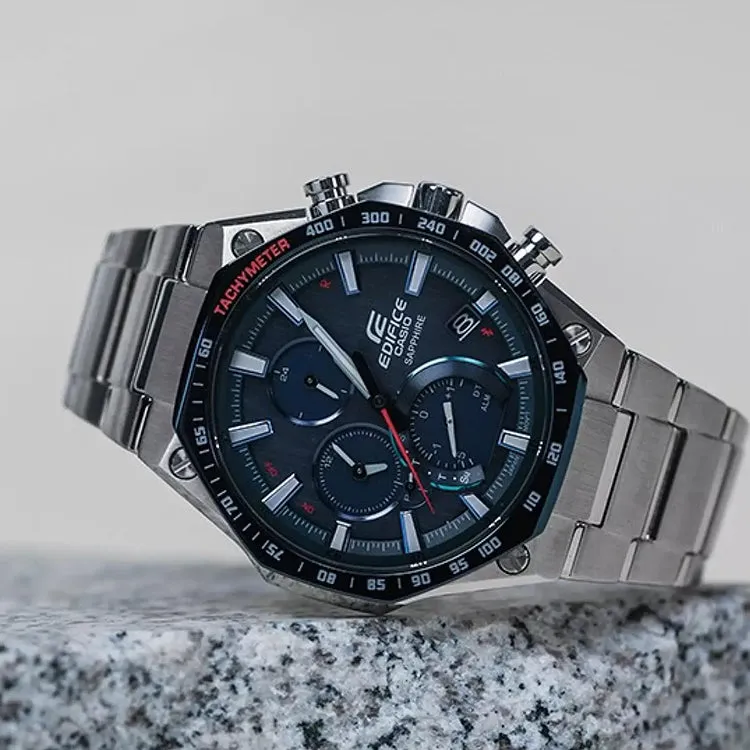 Casio Edifice Analog Watch 'Navy Metallic Silver' EQB-1100XYDB-2A sold by KicksCrew product image thumbnail 3