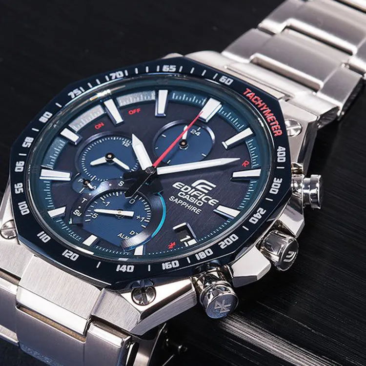 Casio Edifice Analog Watch 'Navy Metallic Silver' EQB-1100XYDB-2A sold by KicksCrew product image thumbnail 4