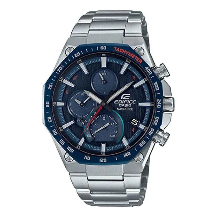 Casio Edifice Analog Watch 'Navy Metallic Silver' EQB-1100XYDB-2A sold by KicksCrew