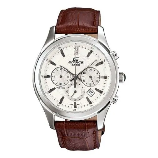 CASIO EDIFICE Business Men'ses Brown/White Mens Analog EFR-517L-7AV sold by KicksCrew