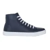 Gucci Leather High Top Sneaker 'Dark Blue' 423300-A9L00-4009 sold by KicksCrew