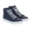 Gucci Leather High Top Sneaker 'Dark Blue' 423300-A9L00-4009 sold by KicksCrew