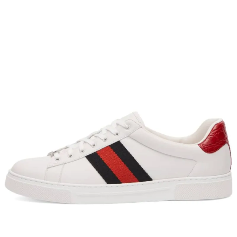 Gucci Ace Leather 'Red' 757892-AACAG-9074 sold by KicksCrew