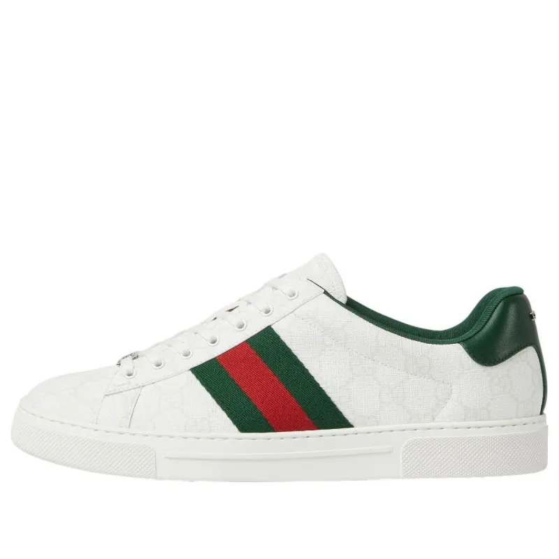 Gucci Ace Canvas 'White Monogram' 801567-FADQL-9156 sold by KicksCrew