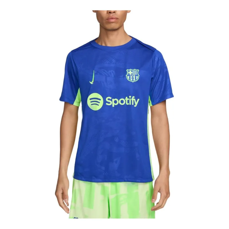 Nike Dri-FIT F.C. Barcelona Academy Pro Third Football Pre-Match Jersey 'Royal Lime' FQ2544-418 sold by KicksCrew