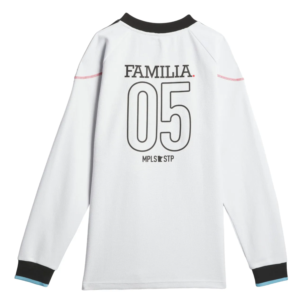 adidas MNUFC X Familia Long Sleeve Jersey 'Crystal White' JF8854 sold by KicksCrew product image thumbnail 2