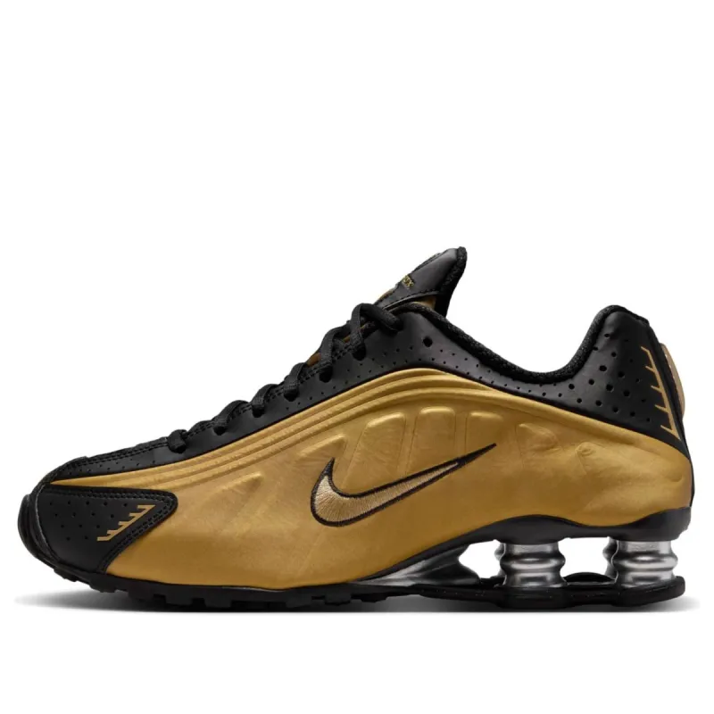 (WMNS) Nike Shox R4 'Black Metallic Gold' AR3565-005 sold by KicksCrew
