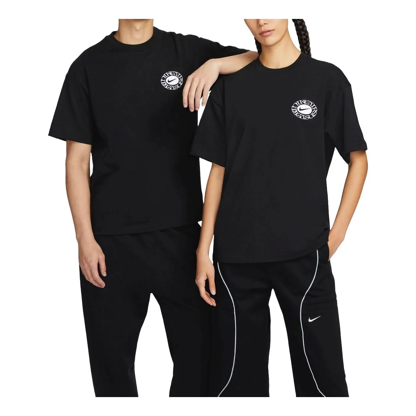 Nike Embroidery Logo T-Shirt Asia Sizing 'Black' FZ7621-010 sold by KicksCrew