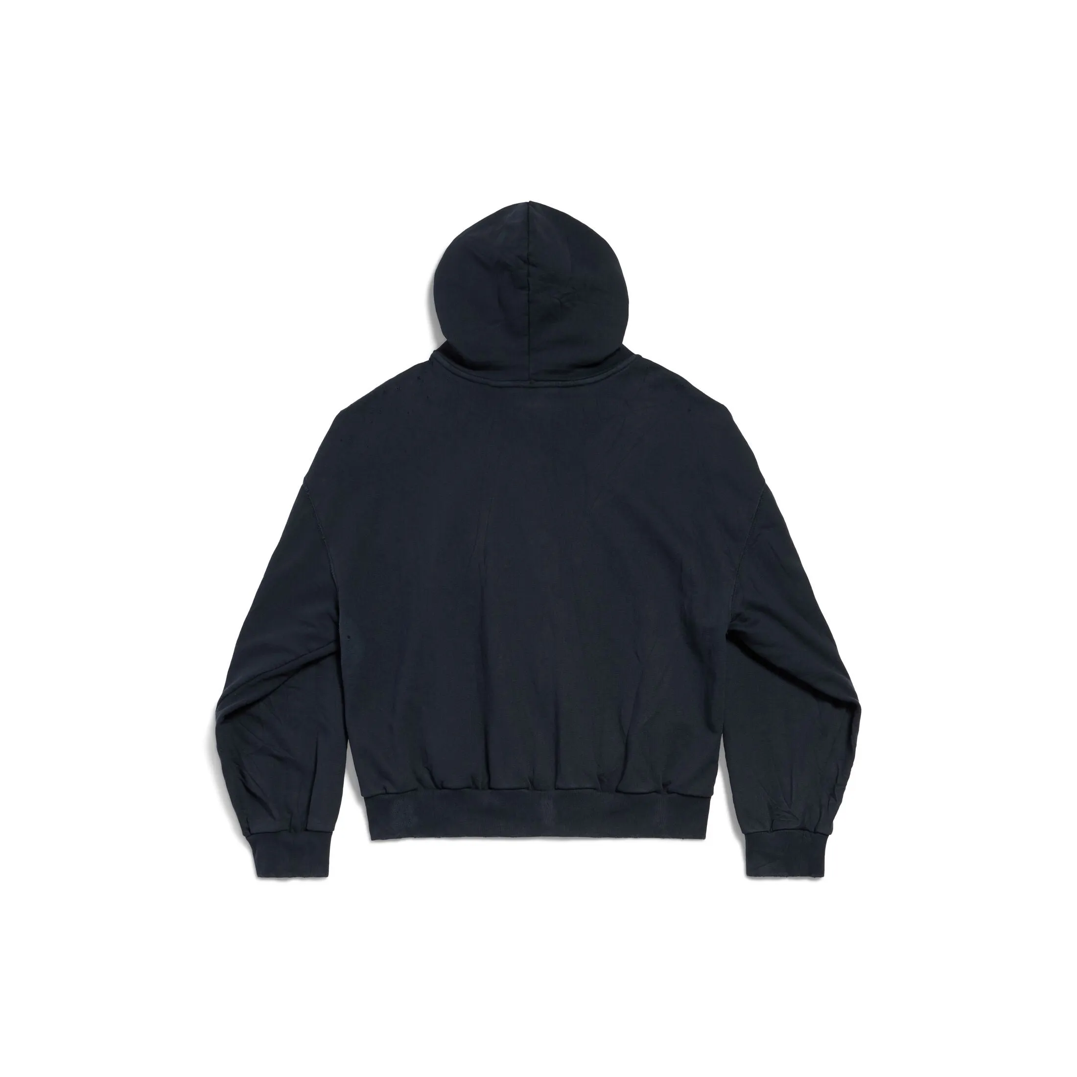 (WMNS) Balenciaga Saint Germain Full Zip Hoodie Regular Fit 'Dark Blue' 803264TRVO98065 sold by KicksCrew product image thumbnail 2