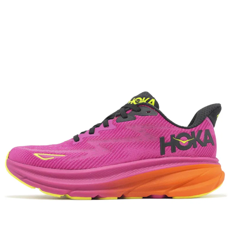 (WMNS) HOKA ONE ONE Clifton 9 'Fuchsia Black' 1127896-FCK sold by KicksCrew