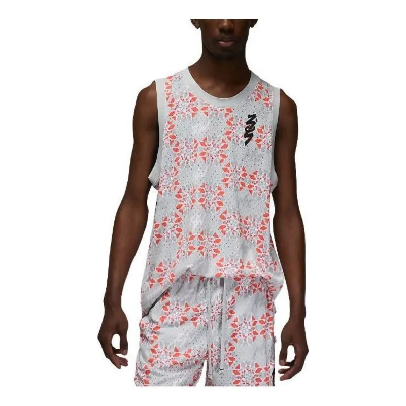 Air Jordan Zion Mesh Print Tank 'Silver' FB8161-025 sold by KicksCrew
