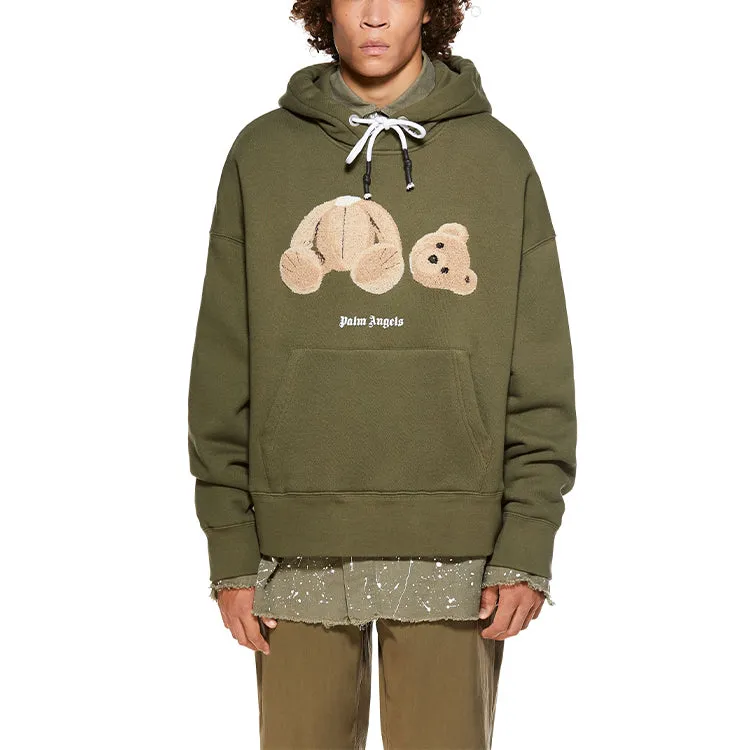 Palm Angels SS21 Bear Hoodie 'Military Brown' PMBB058R21FLE0015660 sold by KicksCrew product image thumbnail 3