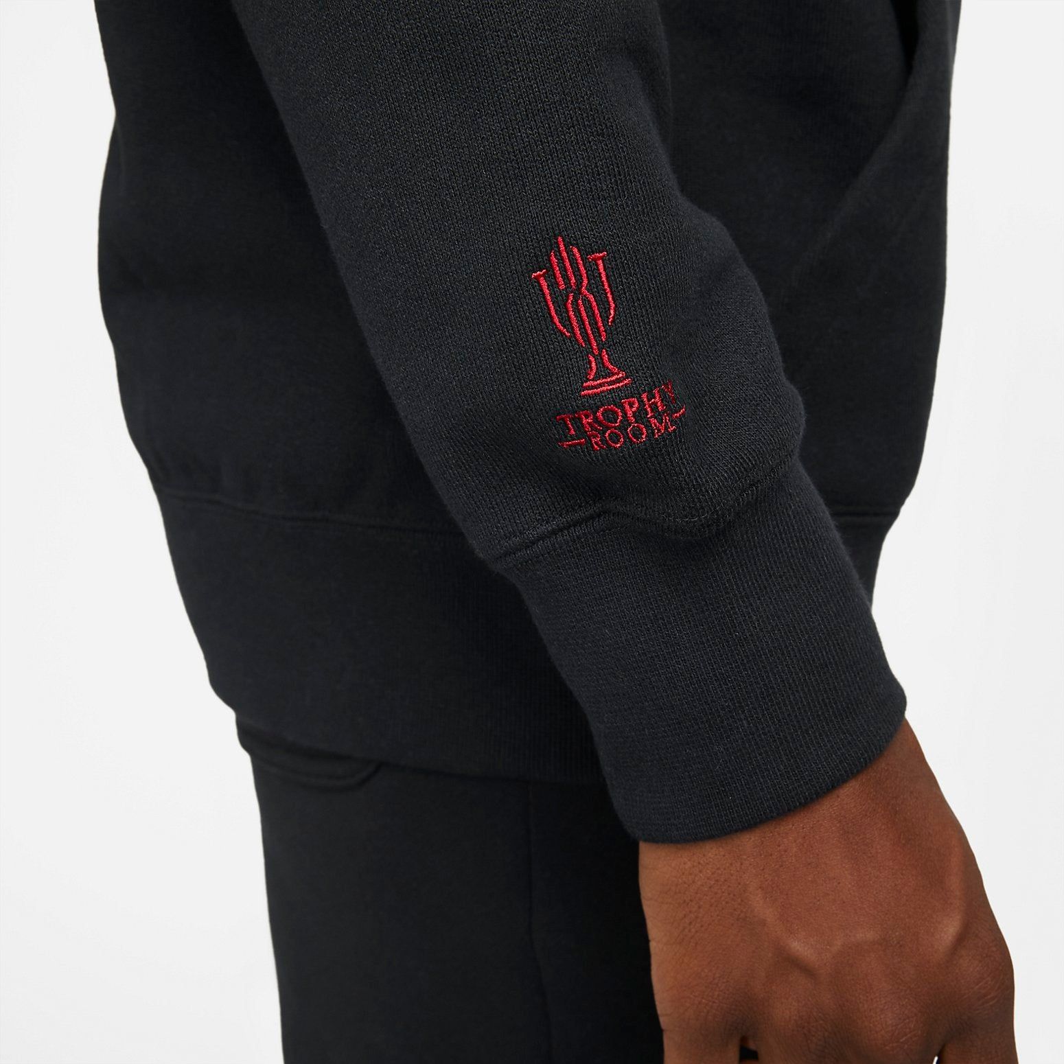 Air Jordan x Trophy Room Hoodie 'Black' DC2429-010 sold by KicksCrew product image thumbnail 4