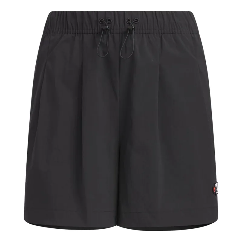 (WMNS) adidas Graphic Woven Shorts Asia Sizing 'Black' HY2853 sold by KicksCrew