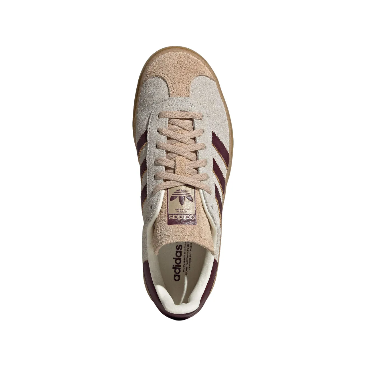 (WMNS) adidas Gazelle 'Beige Burgundy' JQ5127 sold by KicksCrew product image thumbnail 5