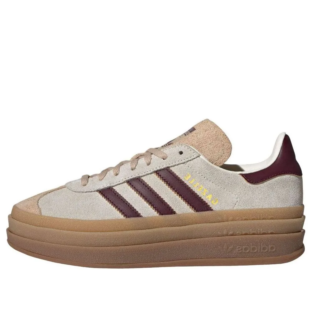 (WMNS) adidas Gazelle 'Beige Burgundy' JQ5127 sold by KicksCrew