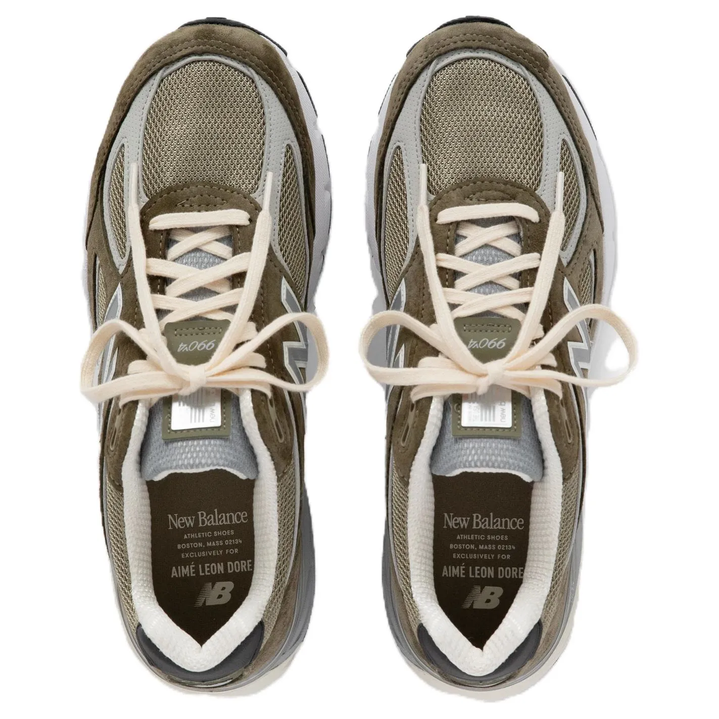 New Balance x Aim Leon Dore 990v4 Olive 'True Camo' U990CT4 sold by KicksCrew product image thumbnail 4