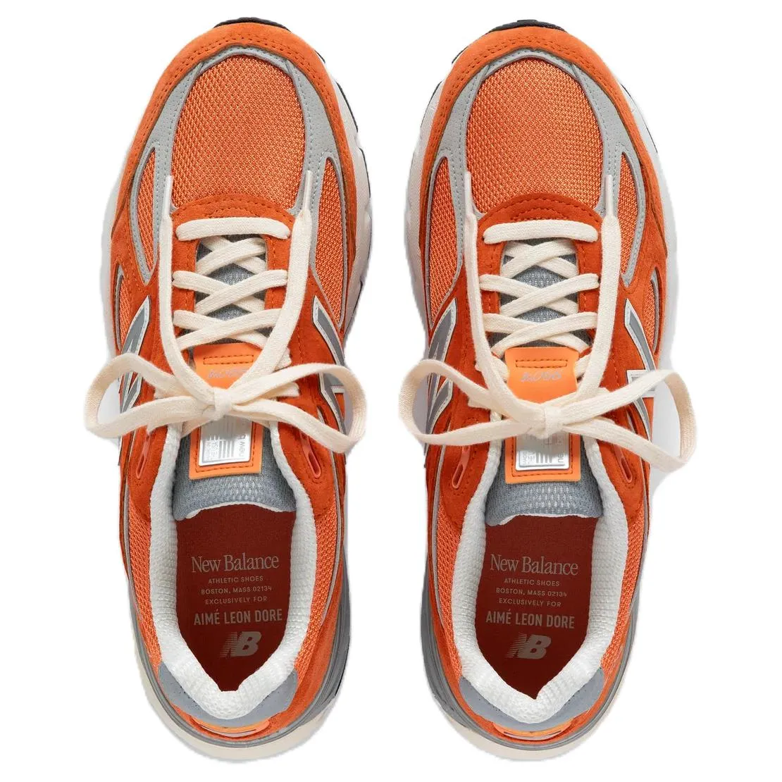 New Balance x Aim Leon Dore 990v4 Orange 'Red Clay' U990OG4 sold by KicksCrew product image thumbnail 4