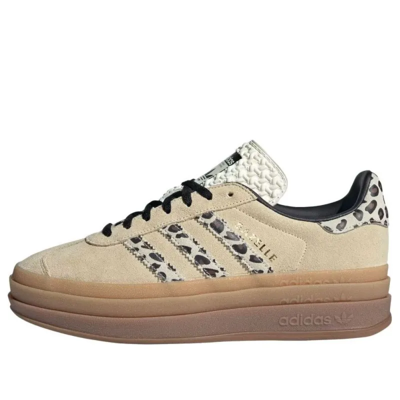 (WMNS) adidas Gazelle Bold 'Cream Black Leopard' JI1370 sold by KicksCrew