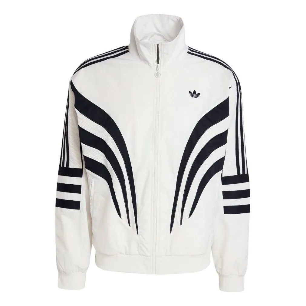 adidas Q3 Atlanta Track Jacket 'White Black' IX6724 sold by KicksCrew