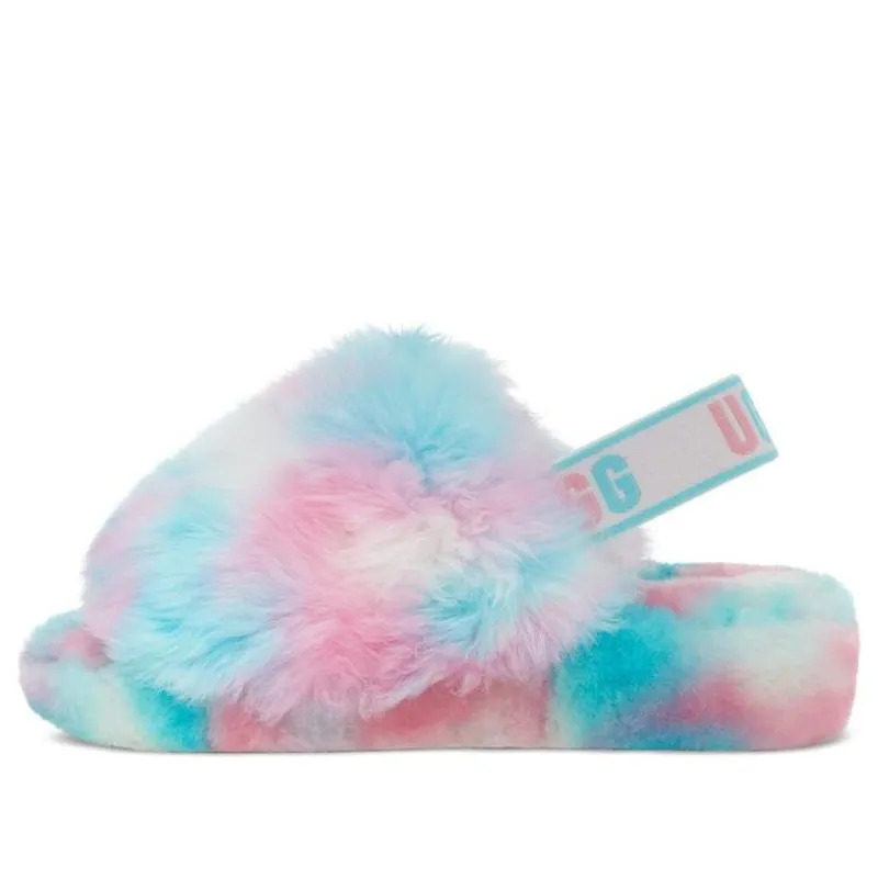 (WMNS) UGG Fluff Yeah Slide 'Blue Pink' 1131770-PID sold by KicksCrew