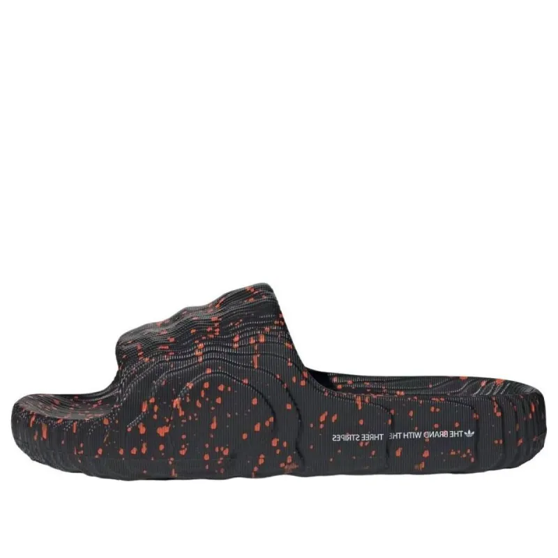 adidas Adilette 22 'Black Orange' IG9262 sold by KicksCrew