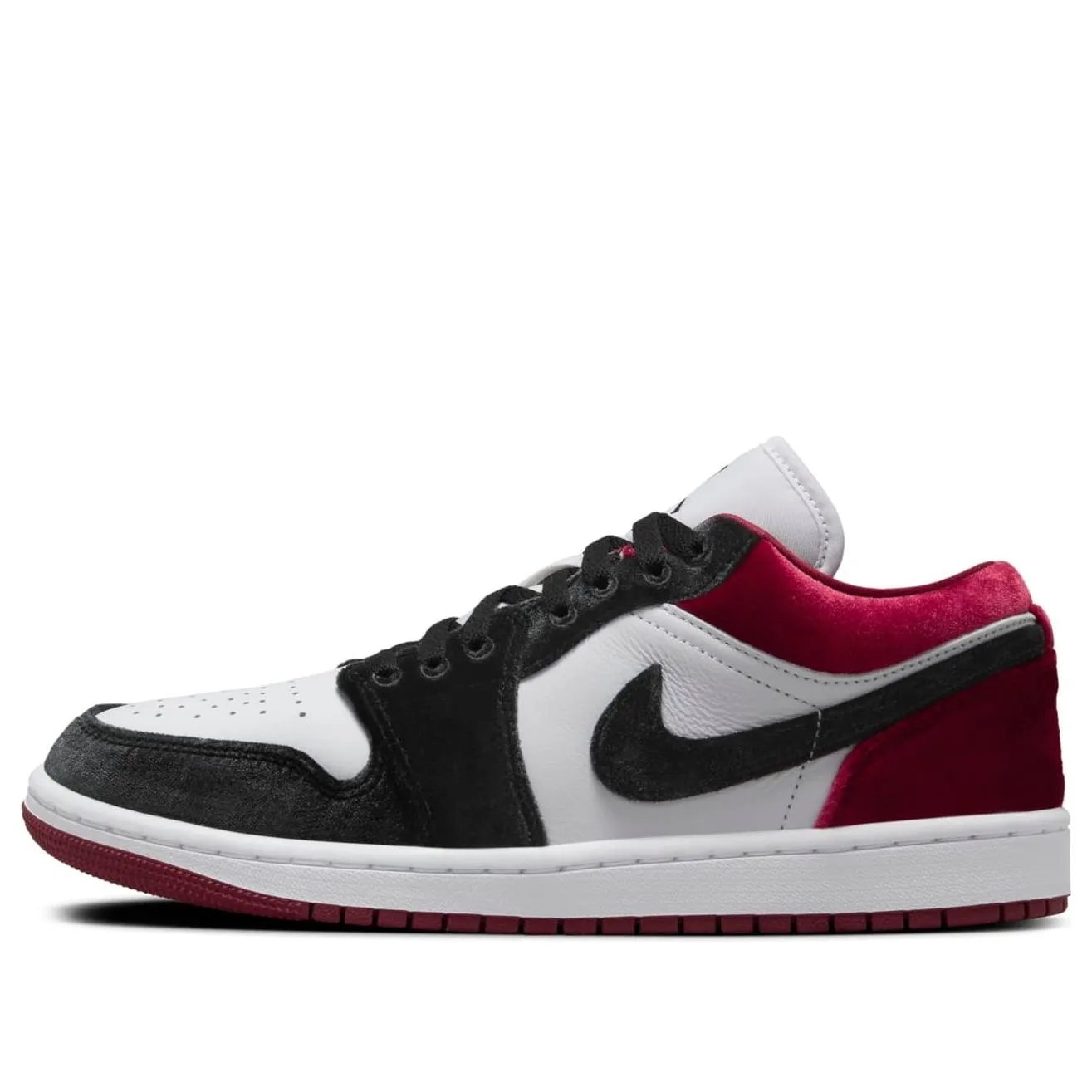 (WMNS) Air Jordan 1 Low SE 'Velvet Black Toe' FZ3242-001 sold by KicksCrew