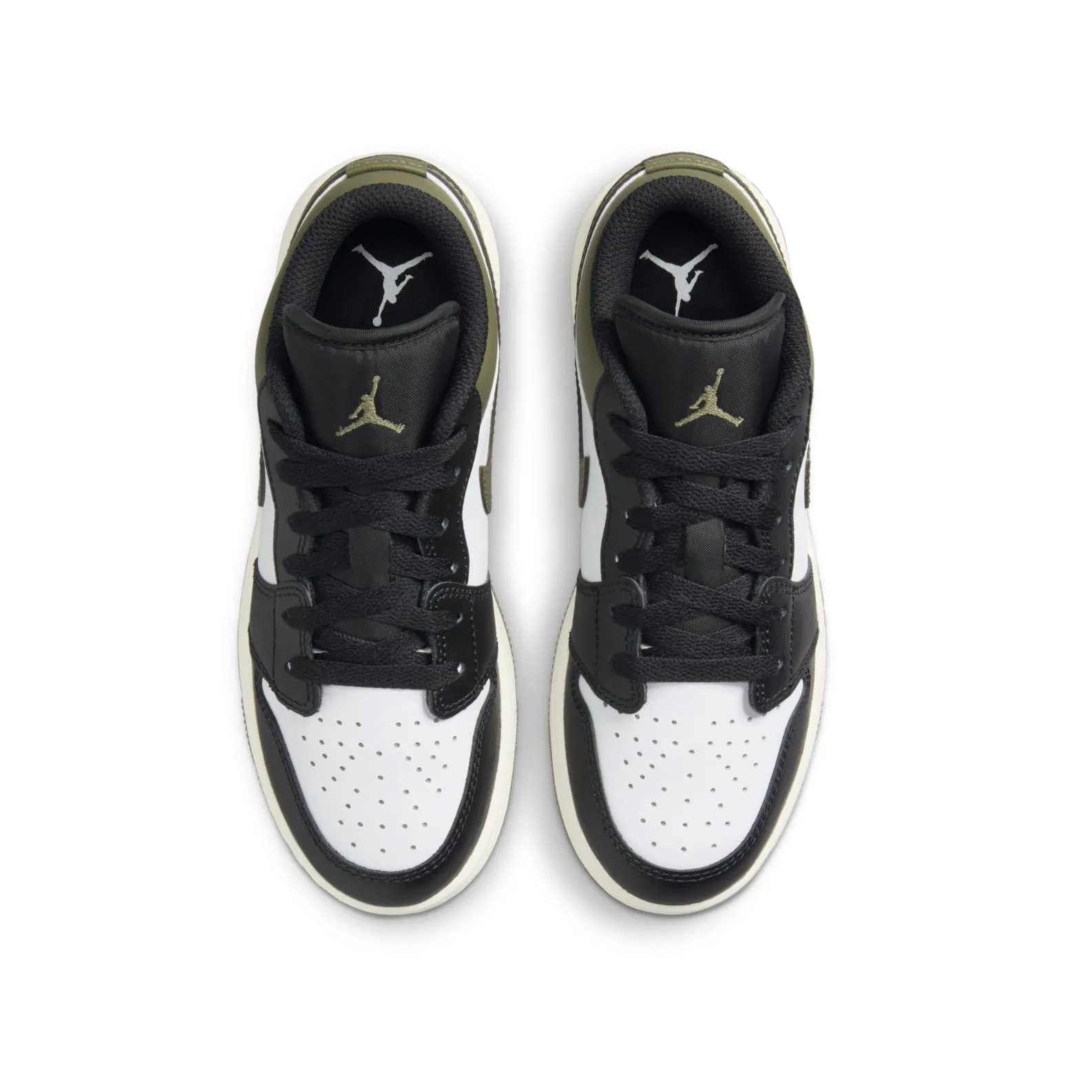 (GS) Air Jordan 1 Low 'Black Toe Medium Olive' 553560-092 sold by KicksCrew product image thumbnail 4