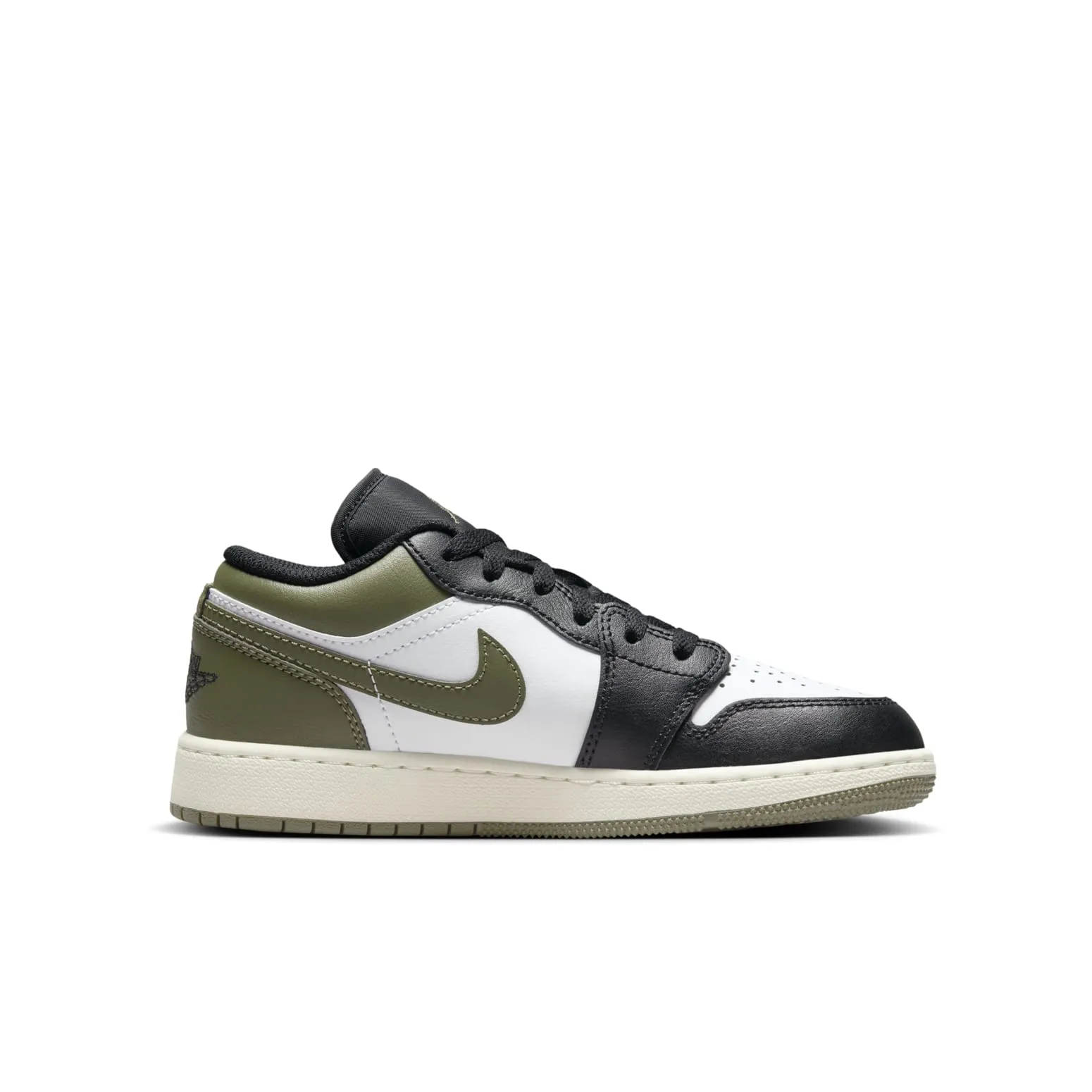 (GS) Air Jordan 1 Low 'Black Toe Medium Olive' 553560-092 sold by KicksCrew product image thumbnail 2