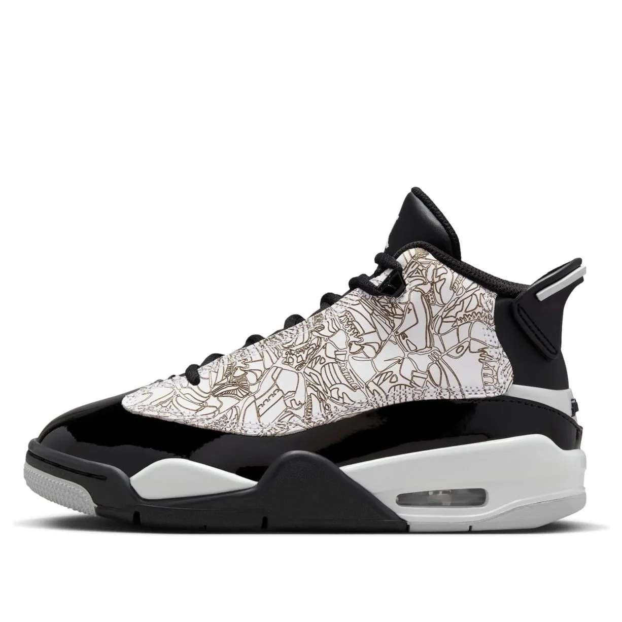 (GS) Air Jordan Dub Zero 'White Black' DV1360-110 sold by KicksCrew