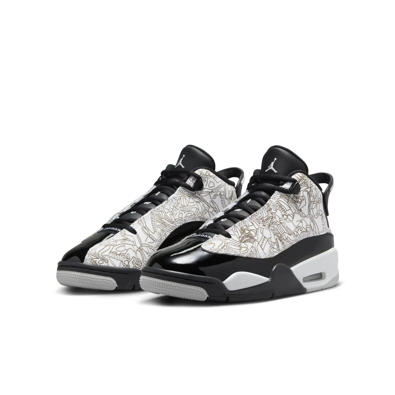 (GS) Air Jordan Dub Zero 'White Black' DV1360-110 sold by KicksCrew product image thumbnail 3