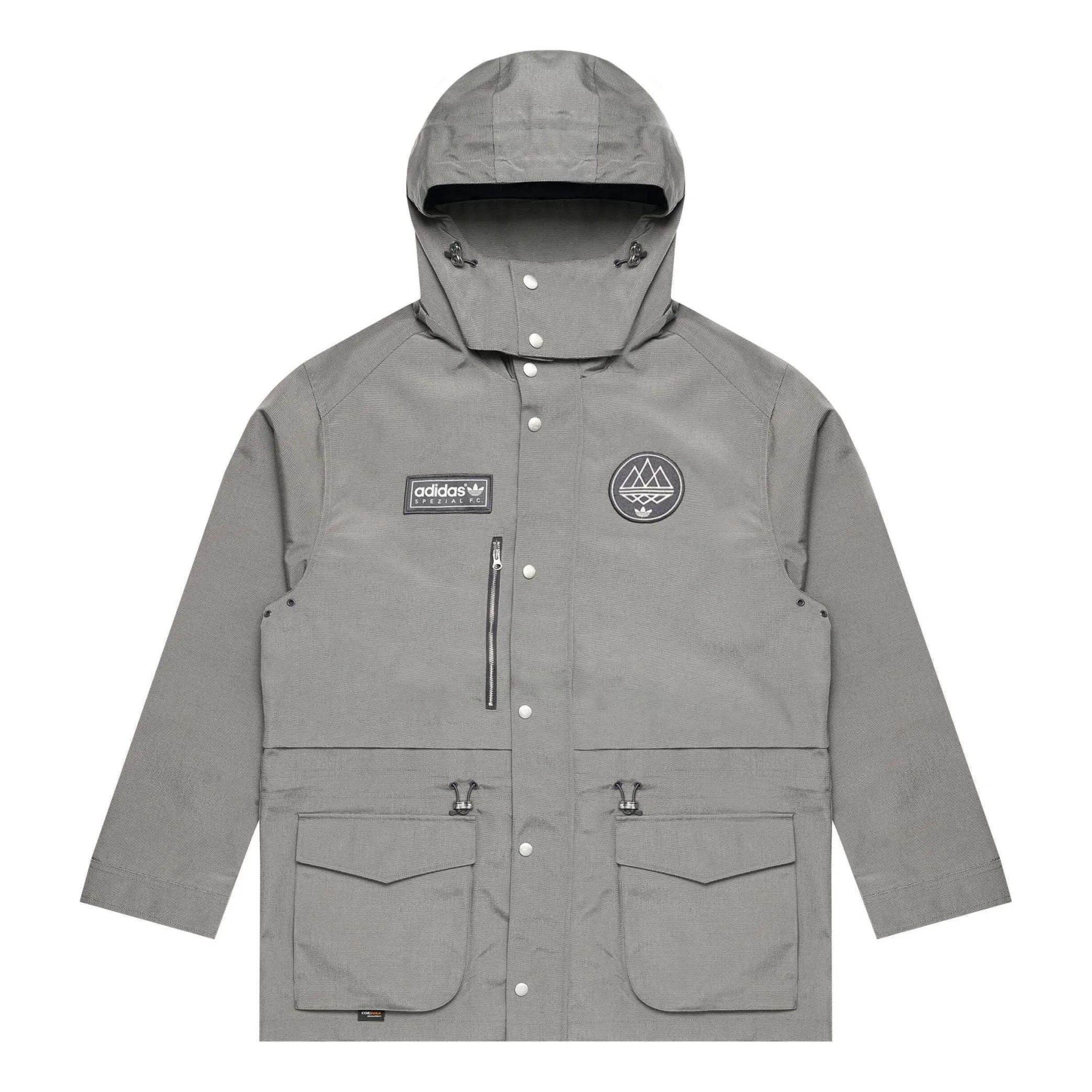 adidas SPZL F.C. Parka 'Dove Grey' JE6074 sold by KicksCrew
