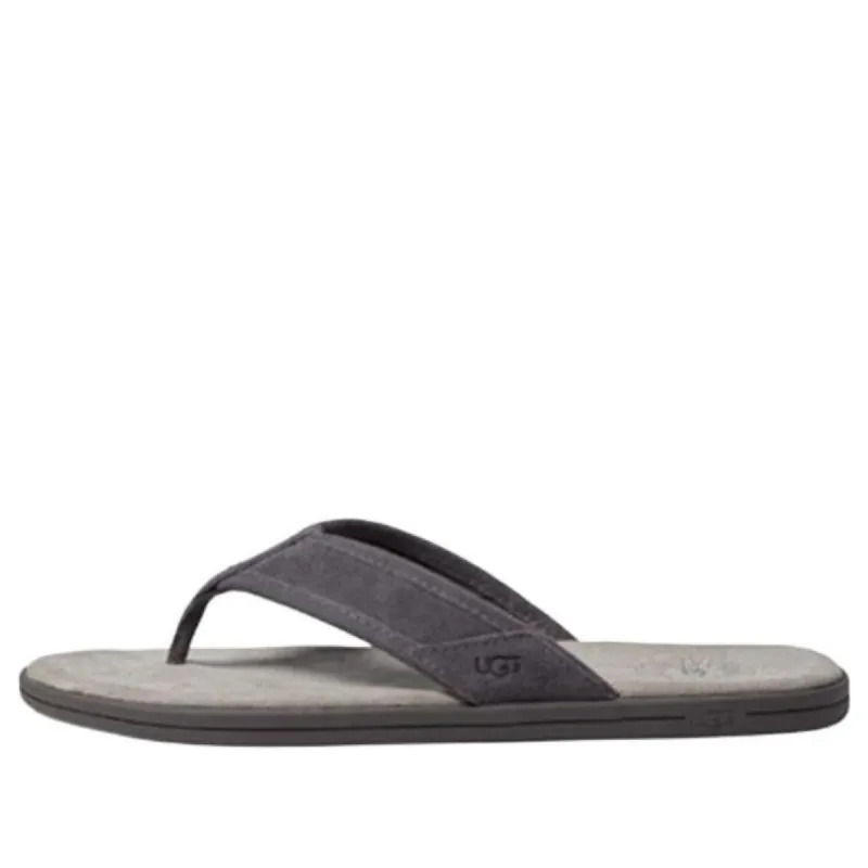 UGG Seaside Suede Flip Flop 'Dark Grey' 1138152-DGRY sold by KicksCrew