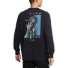 Nike Max90 Long Sleeve Basketball T-Shirt Asia Sizing 'Black' HF6196-010 sold by KicksCrew